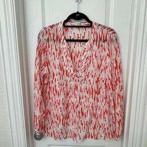 BODEN Amalfi Silk Blend Popover Blouse